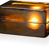Amber Block Lamp