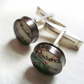 Antique Map Cufflinks