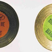 Beatles Gold Record Cufflinks