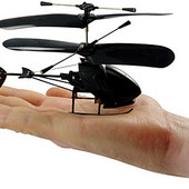 Black Stealth 3-Channel R/C Helicopter