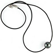 Black Tahitian Pearl Necklace