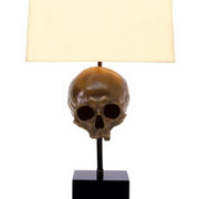 Bronze Skull Lamp