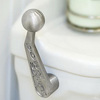 Downshift Toilet Flusher Handle