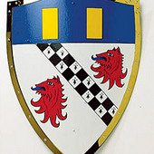 Hand Painted Family Crest Shield