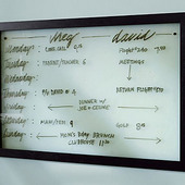 Framed Frosted Glass
