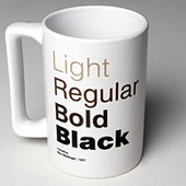Helvetica Coffee Mug