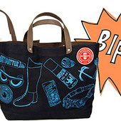 Jack Spade Reversible Superhero Coal Bag