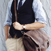 J.Crew Washed Chalkstripe Vest