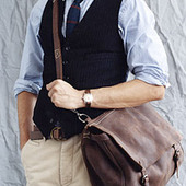 J.Crew Washed Chalkstripe Vest