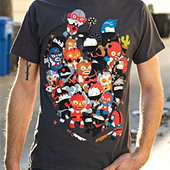Ninjas vs Luchadores T-Shirt
