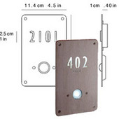 Illuminated Doorbell & House Numbers