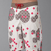 Penguin Blowfish-Print Board Shorts