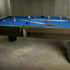 Sculpted Steel Billiard Table