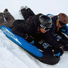 Surfster Double Black Ice Snow Sled/Ski Tube