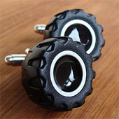 Toy Wheel & Tire Cufflinks