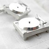 DJ Turntable Cufflinks