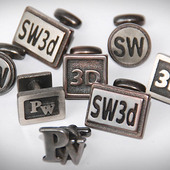 Custom 3D Printed Metal Cufflinks
