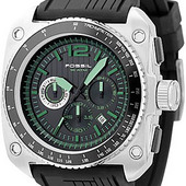Fossil Green Dial Chronograph Watch
