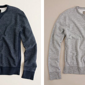 J.Crew Sueded Fleece Crewneck Pullover