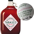 Tabasco Personalized Gallon Jugs