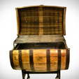 Whiskey Barrel BBQ Pit